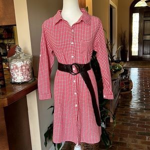 Misslook Gingham shirt dress szL